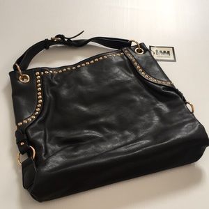NEW! Faux Leather Satchel Bag